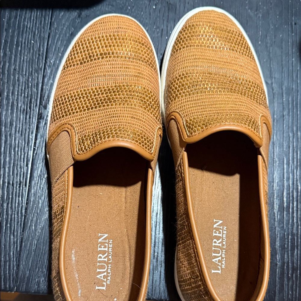 Lauren Ralph Lauren Men's Tan Textured Loafers